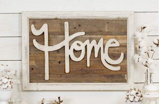 HUGE Distressed Wooden HOME Sign