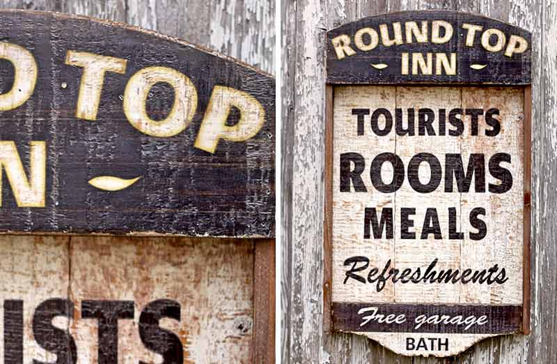 Vintage Metal Inn Sign - Historical Farmhouse - Decor Steals