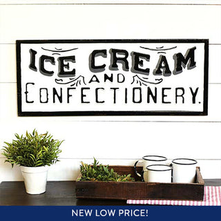 Artist Designed "Ice Cream" Sign