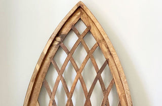 Wooden Arched Church Window
