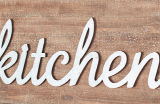 Weathered Wooden "Kitchen" Sign