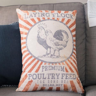 Double-Sided Laying Flock Pillow