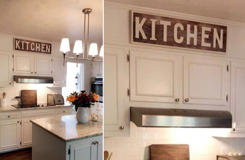 Large Kitchen Sign Kitchen Sign Large Kitchen Sign Farmhouse Vintage - Decor Steals