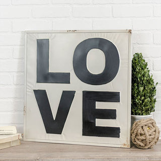 Stacked Letters LOVE Sign