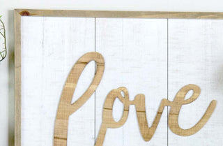 Love Grows Best Wooden Sign
