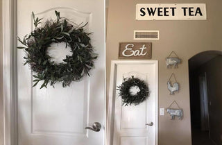 Gathered Olive and Twig Wreath