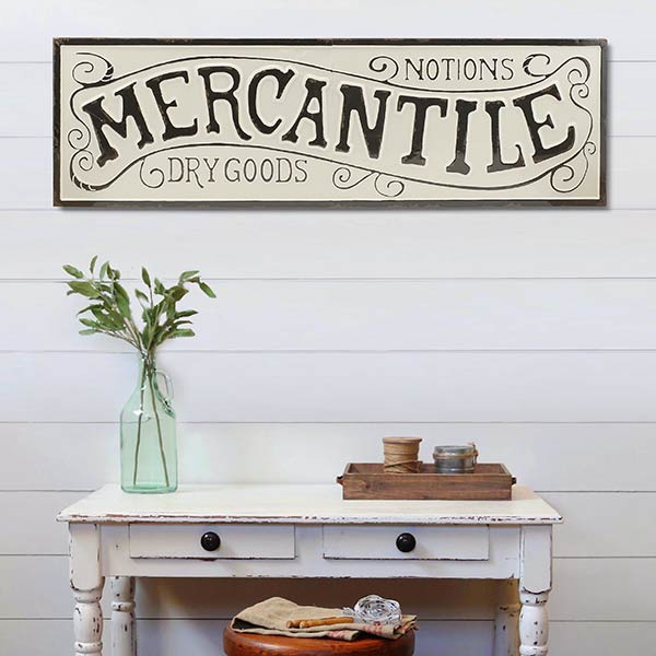 Merchant Signs HUGE Metal Mercantile General Store Sign - Vintage Signs - Decor Steals