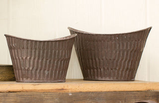 Decorative Copper Basket Set