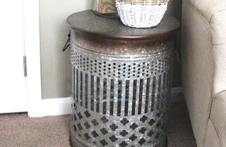 Lace Cut Out Accent Table