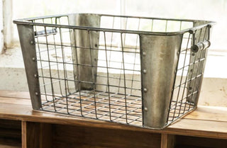 Metal Mail Basket With Handles