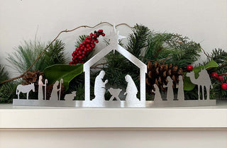 Tabletop Steel Nativity Scene | Handmade in USA