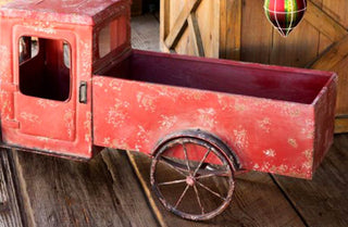 *HUUUGE* Red Antique Truck Planter