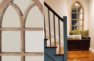 *HUGE* Cathedral Arched Window Mirror