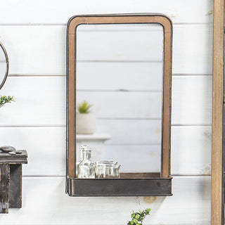 Framed Mirror With Shelf
