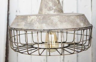 Industrial Caged Pendant Lamp