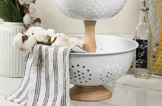 Two-Tiered Decorative Colander Stand