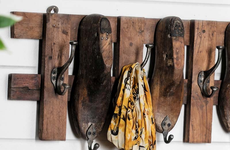 Antique Carpenter's Wall Rack | Rustic Farmhouse - Decor Steals