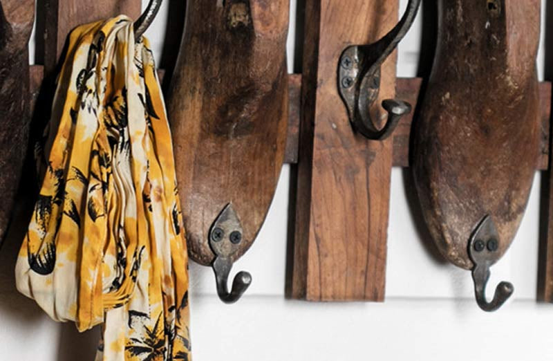 Antique Carpenter's Wall Rack | Rustic Farmhouse - Decor Steals