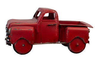 *HUGE* Antiqued Metal Red Truck
