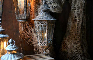 Distressed Ornate Hanging Lantern