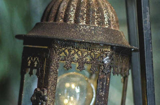 Ornate Distressed LED Lantern
