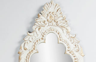 *HUGE* 50" TALL Ornate Carved Wooden Mirror