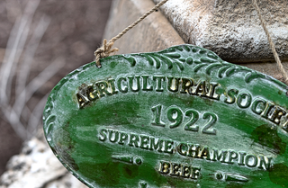 Agricultural Society Vintage Plaque