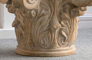 Large Carved Pillar Pedestal
