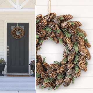 Pinecones and Greeens Wreath