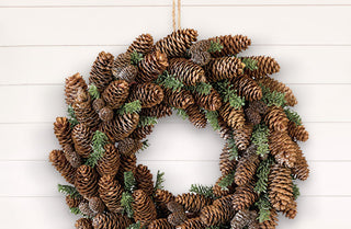 Pinecones and Greeens Wreath