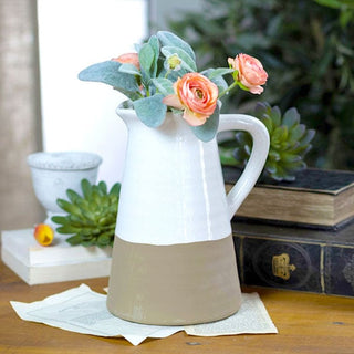 Ceramic Two Toned Pitcher