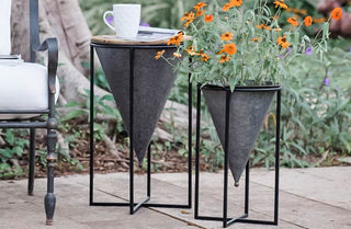 Funnel Plant Stands  Set of 2