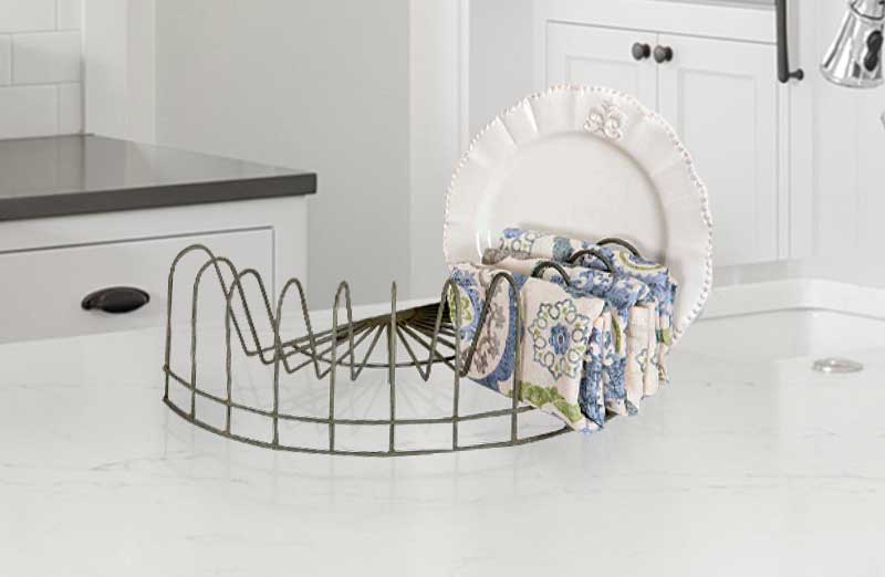 Half Round Plate Display Rack - Metal Dish Racks - Decor Steals