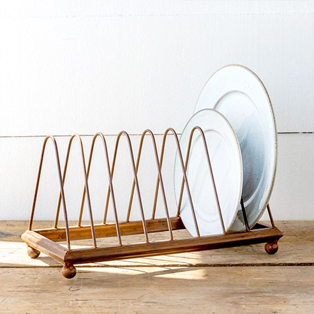 Copperon Rack Copper Dish Rack | Copper Finish Metal Dish Rack - Decor Steals