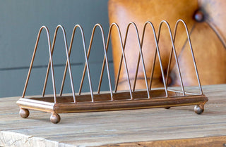 Copper Finish Metal Dish Rack