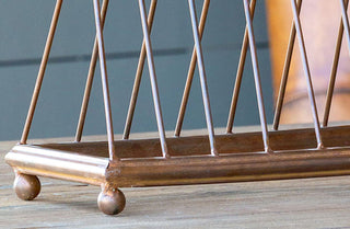 Copper Finish Metal Dish Rack