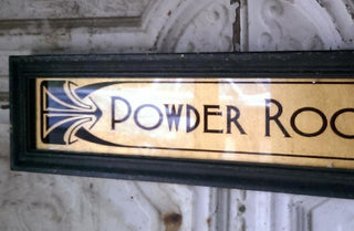 Framed Powder Room Sign