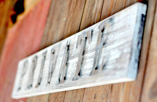 Wood and Metal Private Sign
