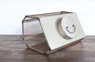 Vintage Inspired Wire Canister Basket