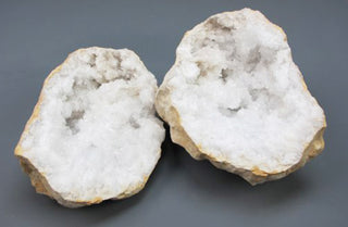 Quartz Split Geode  Set of 2