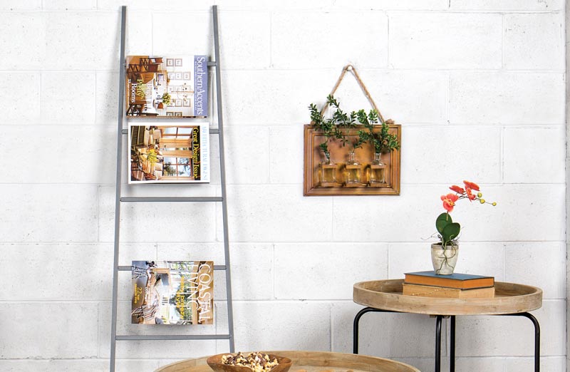 Industrial Ladder Wall Display - Decor Steals