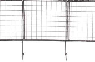 Metal Wire Wall Shelf with Hooks