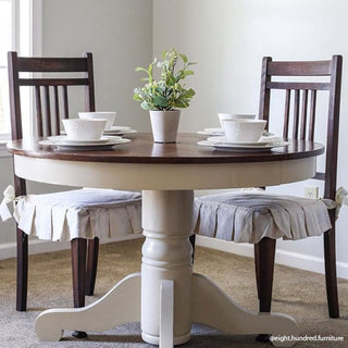 Ruffled Feedsack Chair Cover