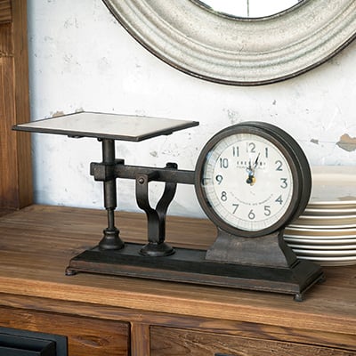 HUGE Decorative Hardware Scale Clock - Decor Steals