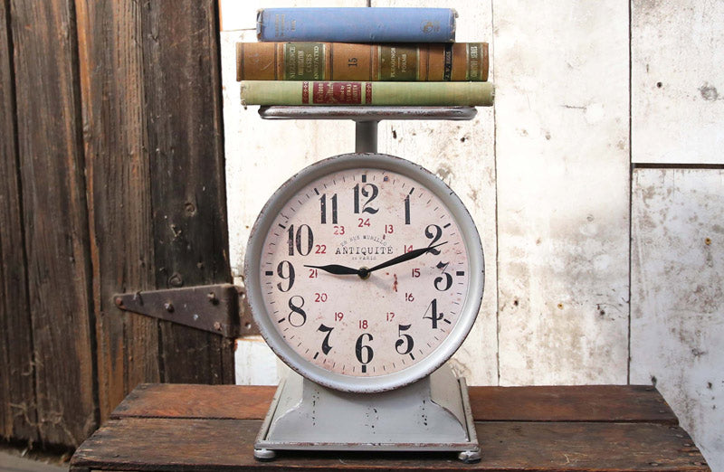 Scale Like Clock Vintage Grocery Scale Clock | General Antiques - Decor Steals