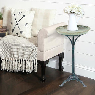 Antique Scroll Accent Table