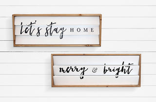 2 in 1 - Reversible Wood Shutter Sign