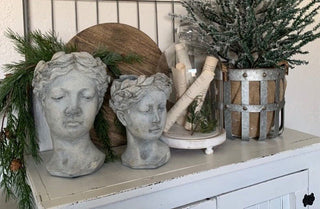 Grecian Inspired Statue Planters, Set of 2