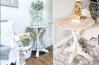 Round Wooden Corbel Table
