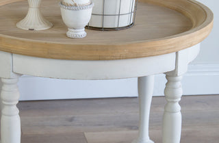 Distressed Natural Stonewash End Table